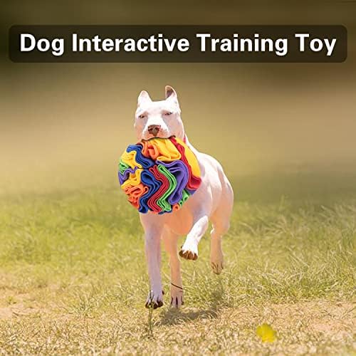 TWOPER Snuffle Mat Interactive Dog Toys Ball Dog Brain Mental Stimulating Puzzle Toys for Dogs Enrichment Game Feeding Mat for Stress Relief Portable Machine Washable (Small, Multicolor)