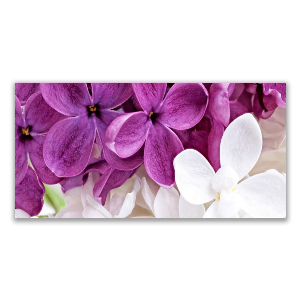Impression sur verre acrylique fleurs 120x60cm - Tableau déco mural léger