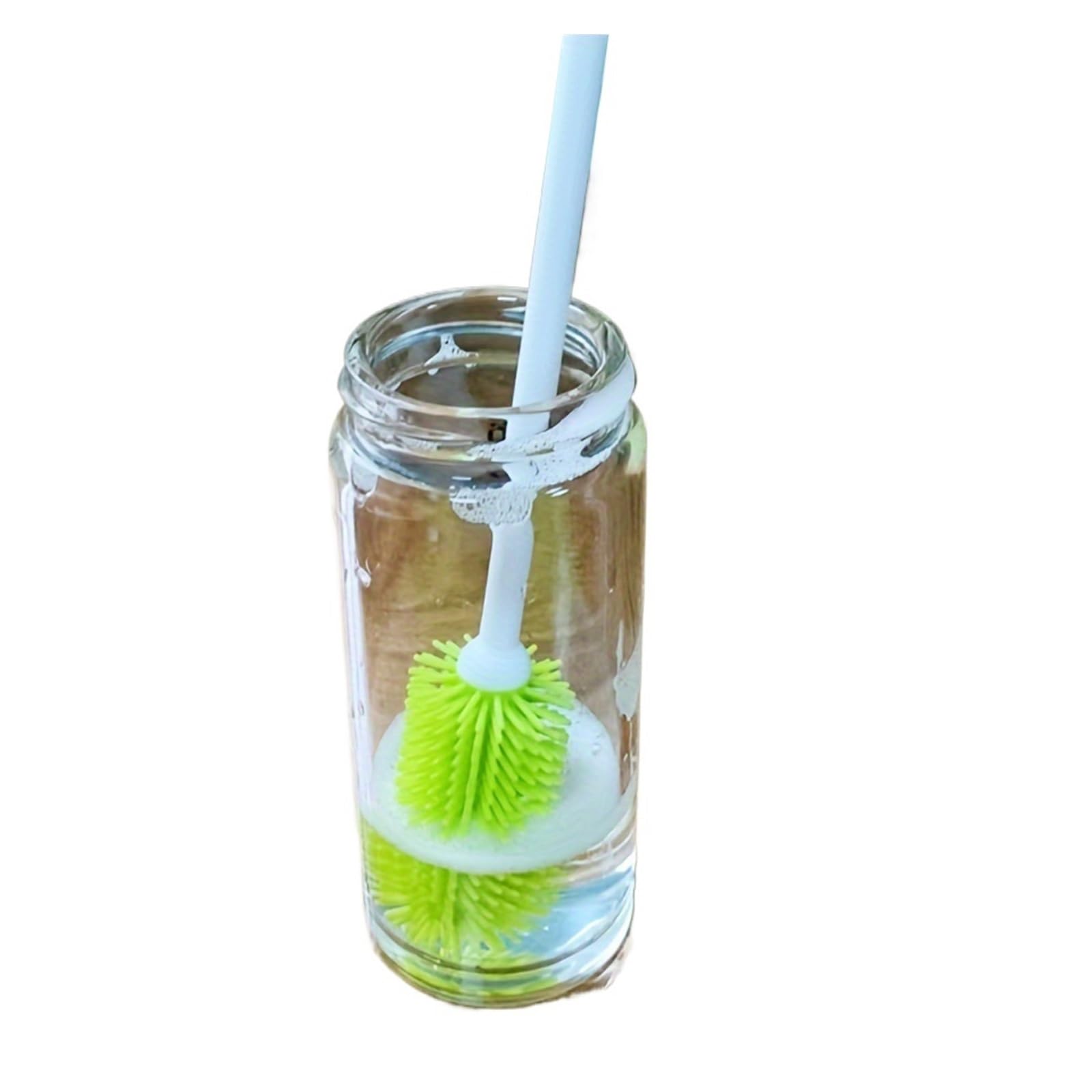 2PC Cup Brush, Bottle, Silicone, Insulated, Cleaning(Green)
