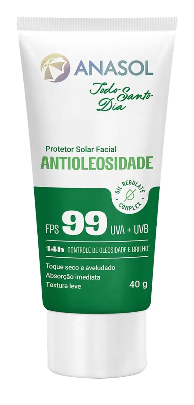 Anasol Protetor Solar Facial Antioleosidade Todo Santo Dia FPS99 40g