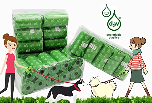 Image of Wholesale Biodegradable Dog Poop Bags 4800-Count (240 Rolls) with 2 Dispensers : Environment Friendly w / d2w for Fast Degradation, Dog Waste Bags, Lavender Scented, Pet Waste Poopbags