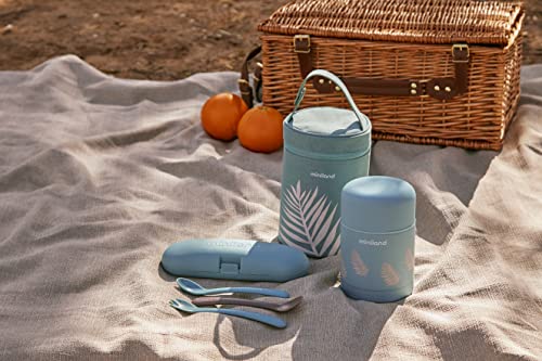 MINILAND. THERMIBAG Palms 700ML. Isothermal Bag, Blue, 700 ml - Image 4