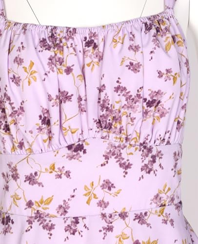Image of Tiered Ruffle Dress Women Casual Summer Spaghetti Strap Sleeveless Floral Layered Maxi Dress for Women Beach Sundress