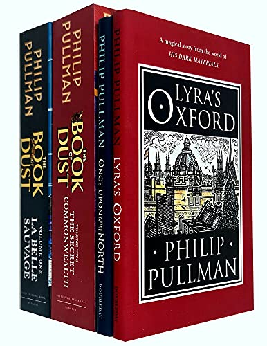 Philip Pullman His Dark Materials & The Book of Dust Vol 1 & 2 Collection 4 Books Set (Lyra's Oxford, Once Upon a Time in the North, La Belle Sauvage, The Secret Commonwealth)