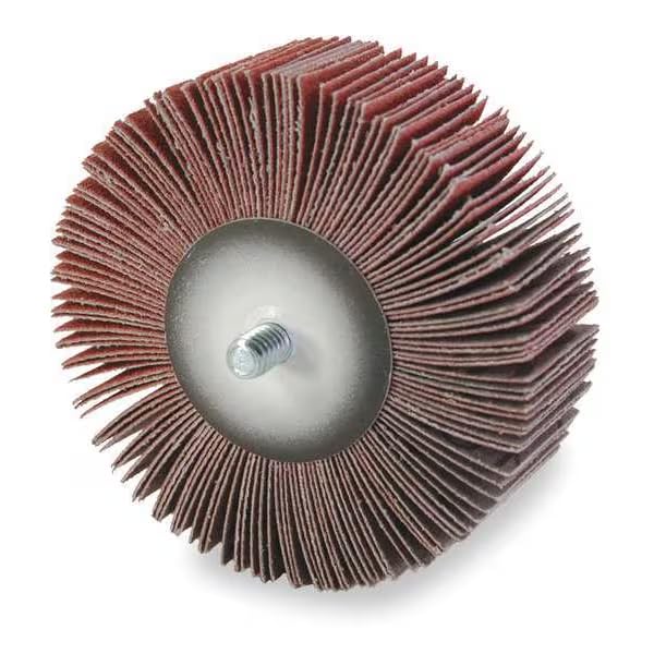 Flap Wheel, 3x1x1/4-20 Shank, 120G, Mfr: 12348-A