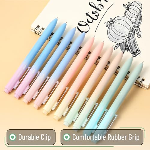 Bolígrafos retráctiles de gel Mr. Pen, pack de 10, tinta negra miniatura 4