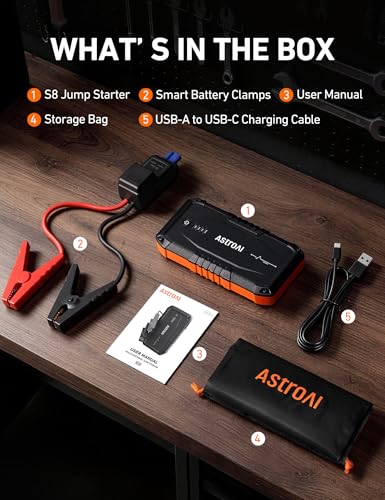 AstroAI S8 8000mAh 1500A 12V Car Battery Jump Starter - image 8