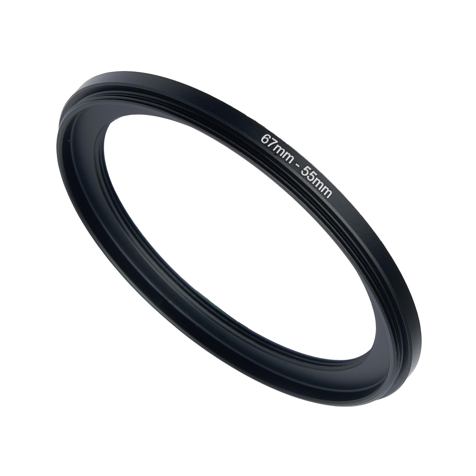 67mm to 55mm Step-up Adapter Rings Filter Adapter Black Metal Step Down Filter Ring Adapter Compatible with All Brand UV CPL ND Camera Lens Filter Stepping Rings (67mm-55mm)