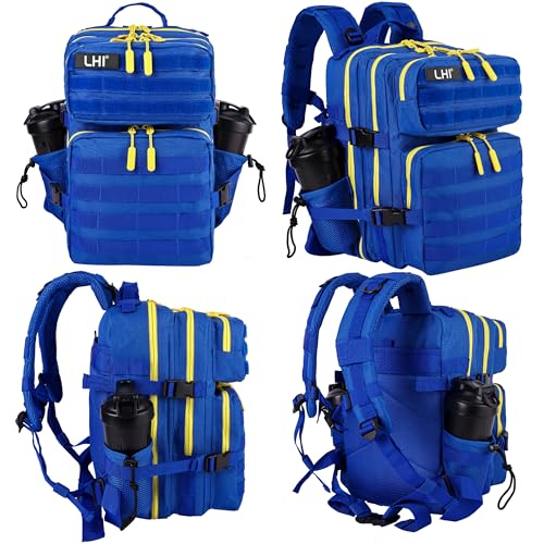 Image of LHI Tactical Military Backpack for Men and Women 25L /35L Army Assault Pack Bag Small Rucksack with Bottle Holder