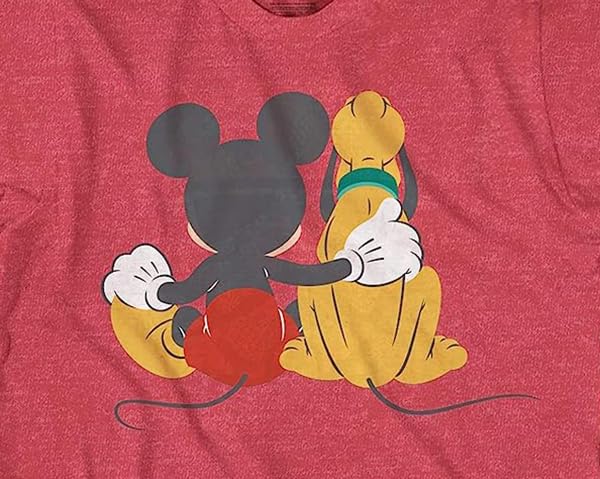 Disney Mickey and Pluto Best Friends Adult T-Shirt2