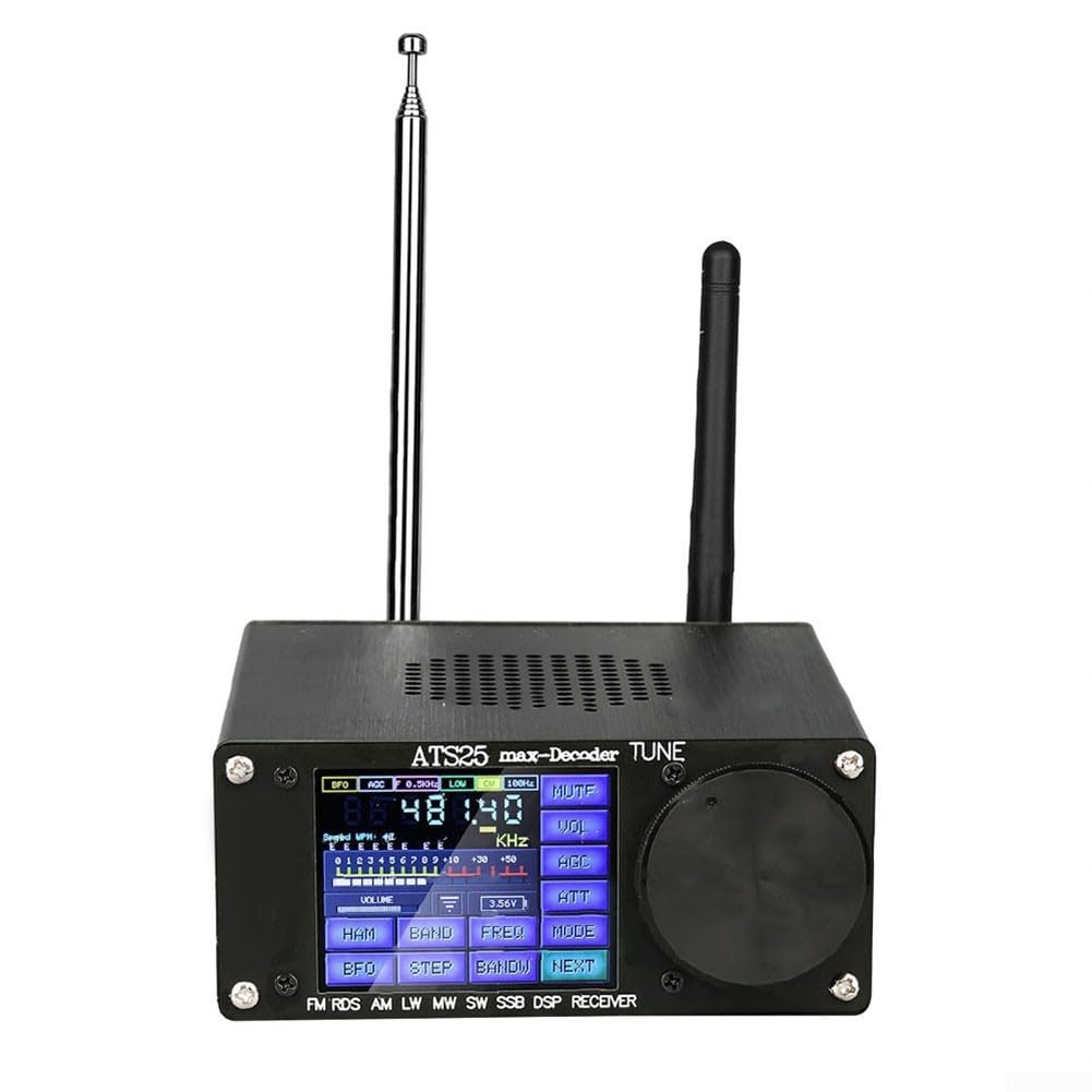 RANRAO ATS-25max-Decoder Si4732A10 Receptor de banda completa Soporte CW RTTY FT8 FT4 SW MW Batería de litio incorporada 3000mA, 1511067946