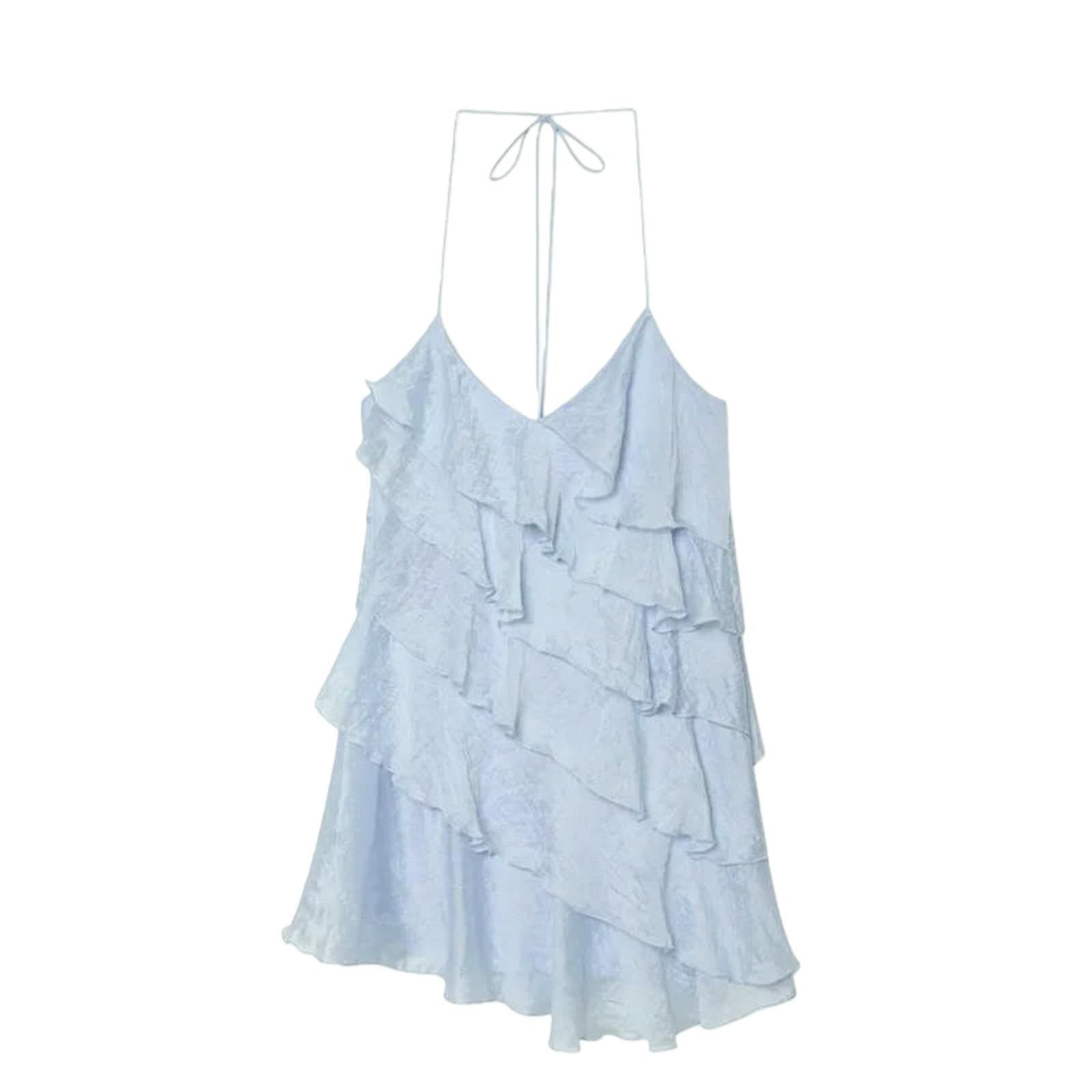 Robe femme d'été courte au design de personnalité unique et chic