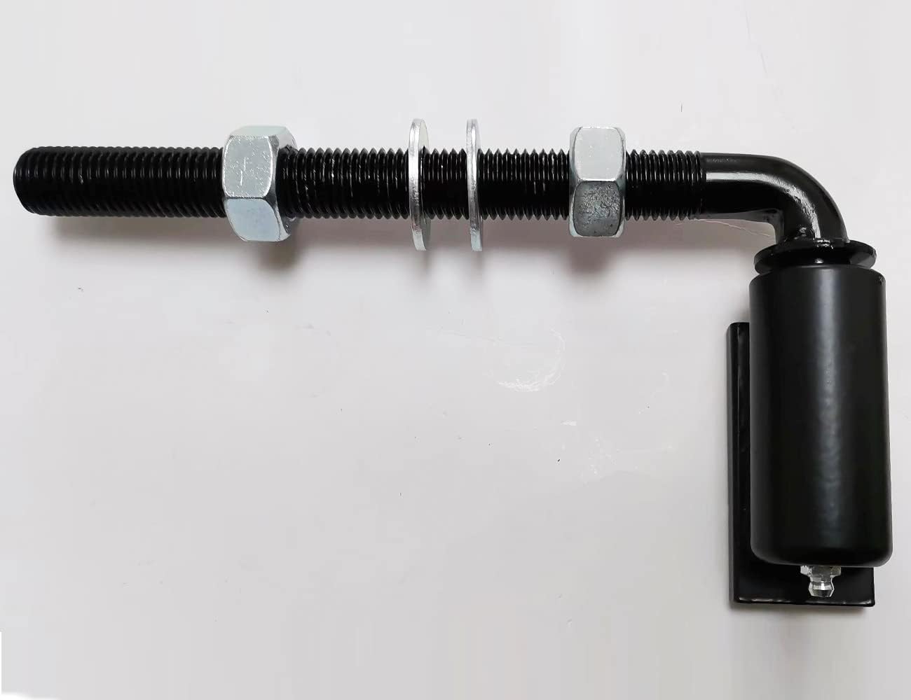 Universal Industrial Heavy Duty 3/4" J-Bolt Gate Hinge Steel Pivot Hinge Welded Hinge for Welding on Larger Iron or Steel Gates, Adjustable 8 1/2" Long Bolts Ball Bearing (Sold as A Single)