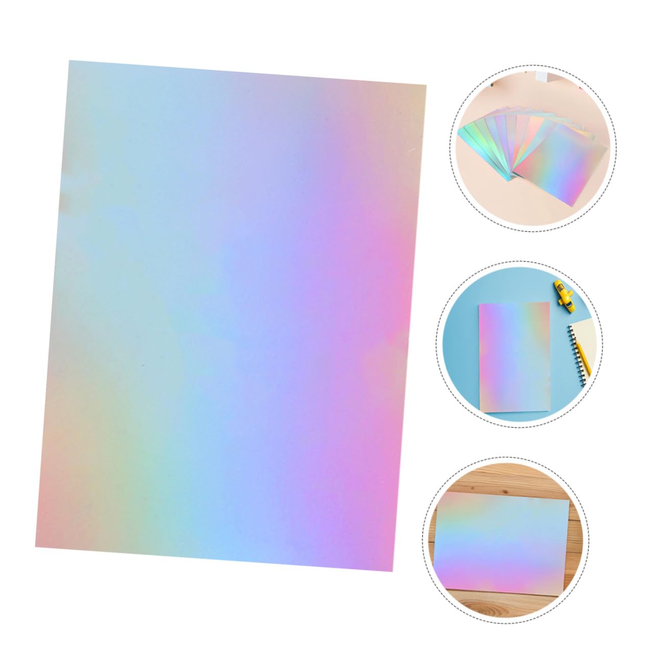 60 Stück Teiliges Metallic Spiegelkarton Glänzend Holografisch Robust für DIY Basteln Scrapbooking Origami Farbige Kartonpapiere Vielseitig Schneidbar