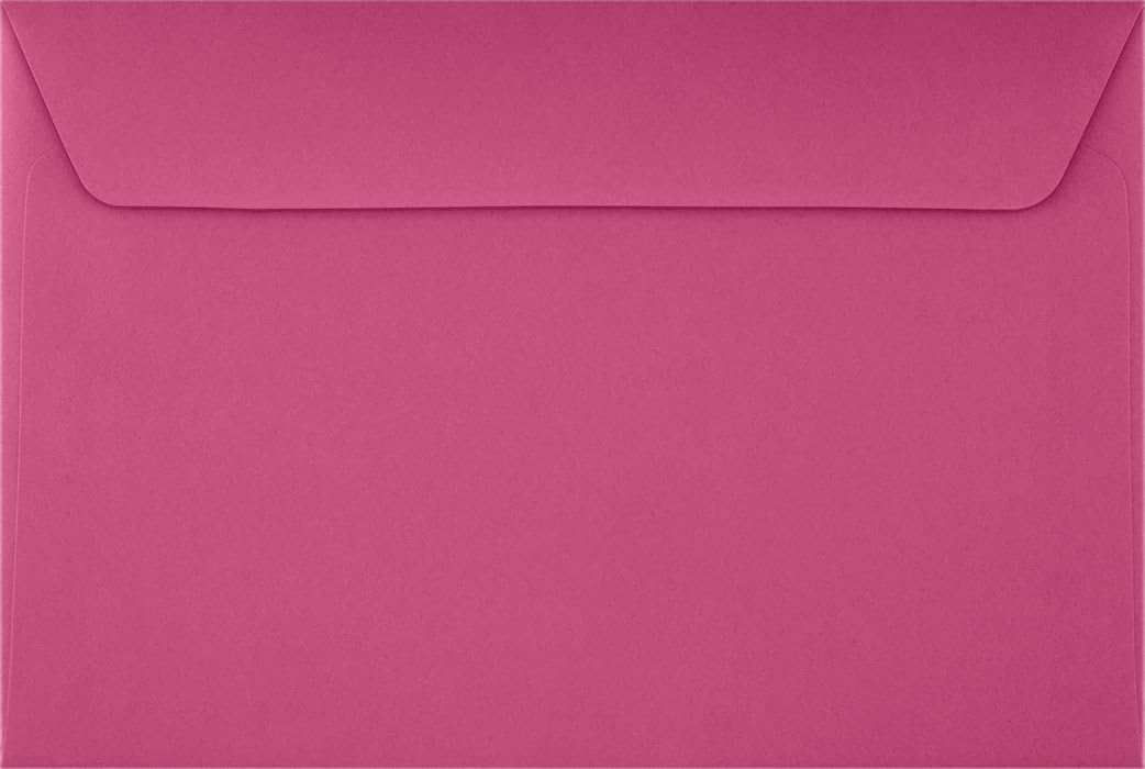 LUXPaper 6 x 9 Booklet Envelopes | Magenta Pink | 80lb. Text | 500 Qty