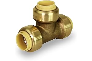 Everflow Supplies Pushlock 1 Inch Long Push Tees