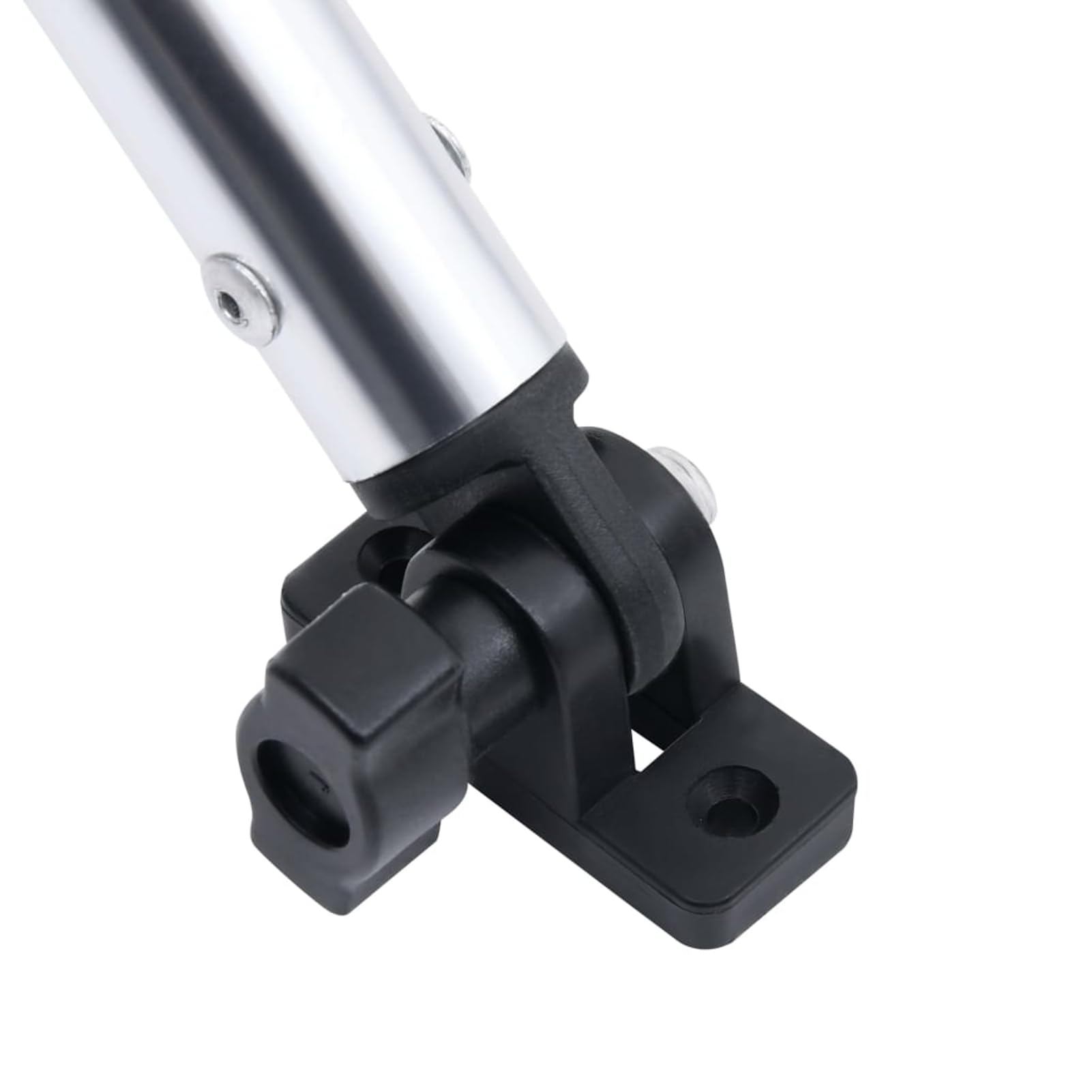 Homgoday Telone per barca Bimini, telaio a 2 archi, altezza 110 cm, larghezza 125-135 cm, bianco, resistente ai raggi UV e all'acqua, per uso a lungo termine, modello 93124