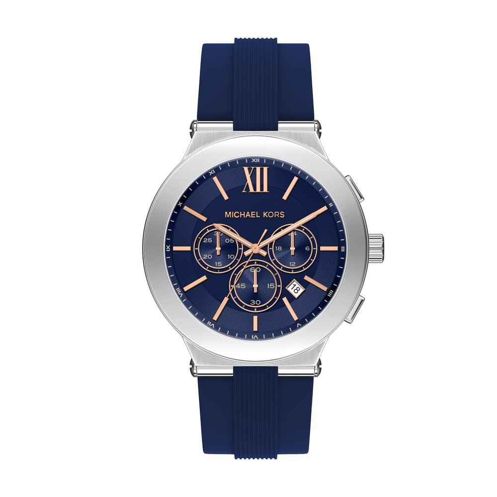 Michael Kors Billie Men's 46MM Silver-Tone Stainless Steel Watch, MK9254