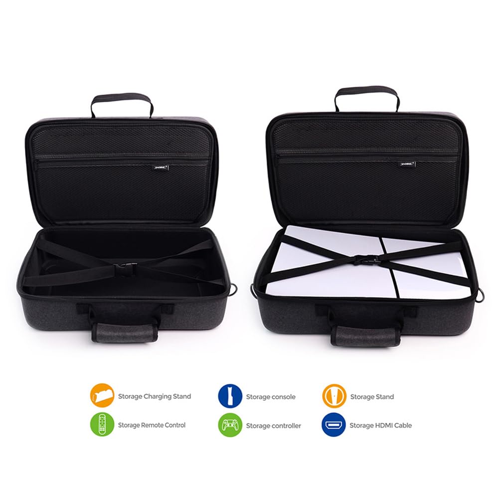 Custodia rigida per PS5 Slim con custodia protettiva antiurto e tracolla