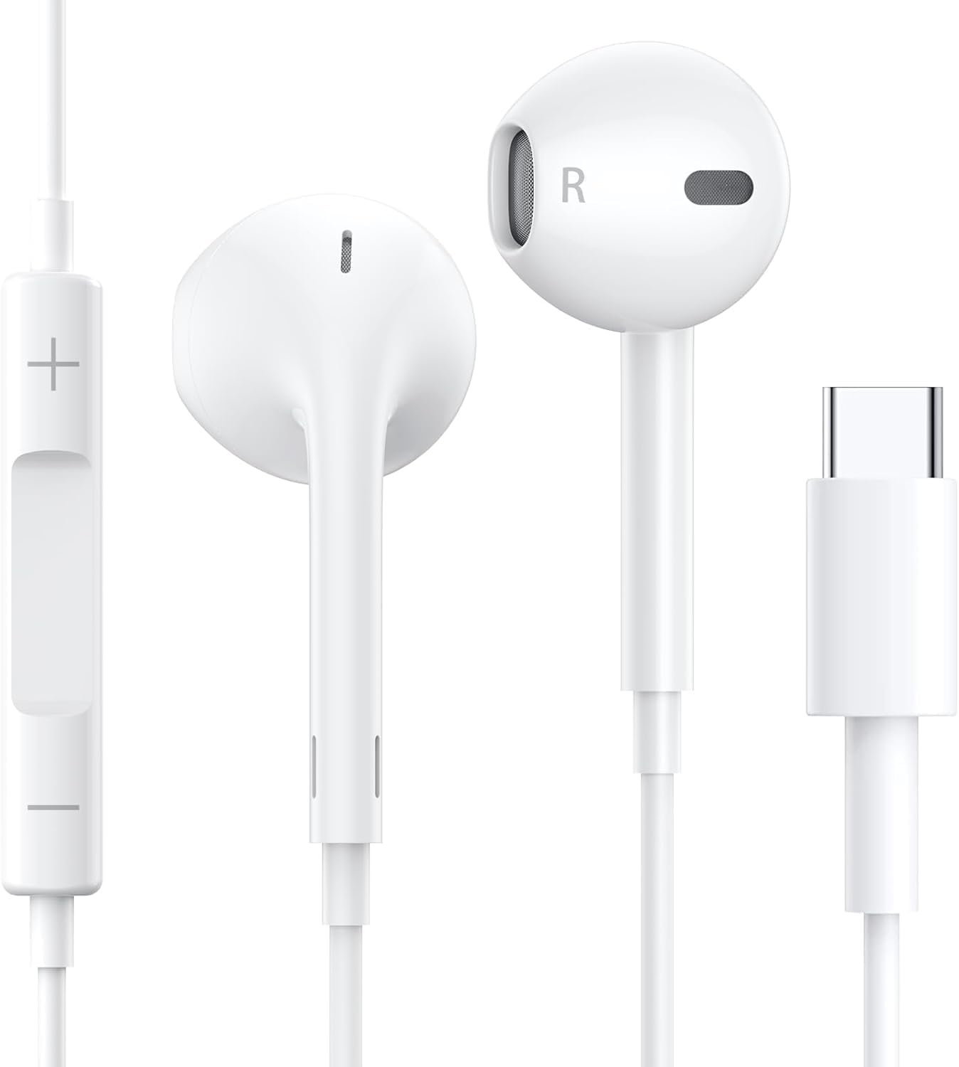 CYTRONICS Headphone C-Type Wired Earphone (Apple MFI Certified) Earphones (No BT Required) for Models 15/15 pro/15 pro max/15 Plus All iOS(Built-in Microphone & Volume Control) - (White) (B0CY4K9Z1S) Amazon Price History, Amazon Price Tracker