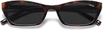 SOJOS Trendy Lunettes de soleil polarisé pour les femmes homme, Rétro 90s Y2K Petit rectangle mince Sunnies SJ2670