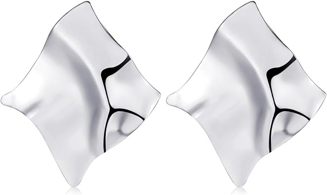 Minimalism Irregular Statement Geometric Rectangle Square Stud Earrings for Women Jewelry