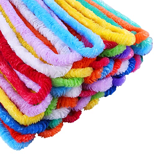 Fêtes à thème hawaïen réussies grâce aux 72 colliers en plastique ELCOHO multicolores