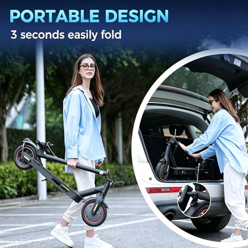 Image of Electric Scooters - Electric Scooter Adults, 1200W /1000W /500W Motor, 28 /25 /21 /18 MPH Top Speed, 10'' /8.5'' Tires, 28 /25 /23 /21Miles, APP Control E Scooter for Teens