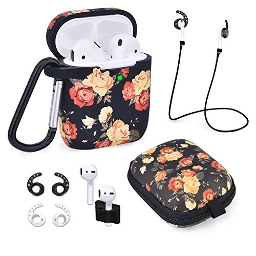 Airpods Case - Airspo 7 in 1 Airpods Accessories Set Compatible with Airpods
