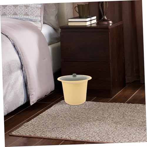 QUMIIRITY 便座付き携帯チャンバーポット 大人用プラスチック尿瓶 防臭カバー付き簡易トイレ 家 旅行用便利尿器