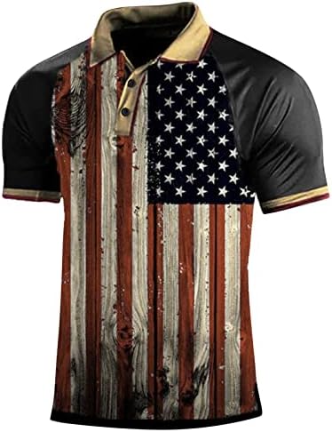 Men’s 4th of July 1776 Polo Shirt Retro Distressed
