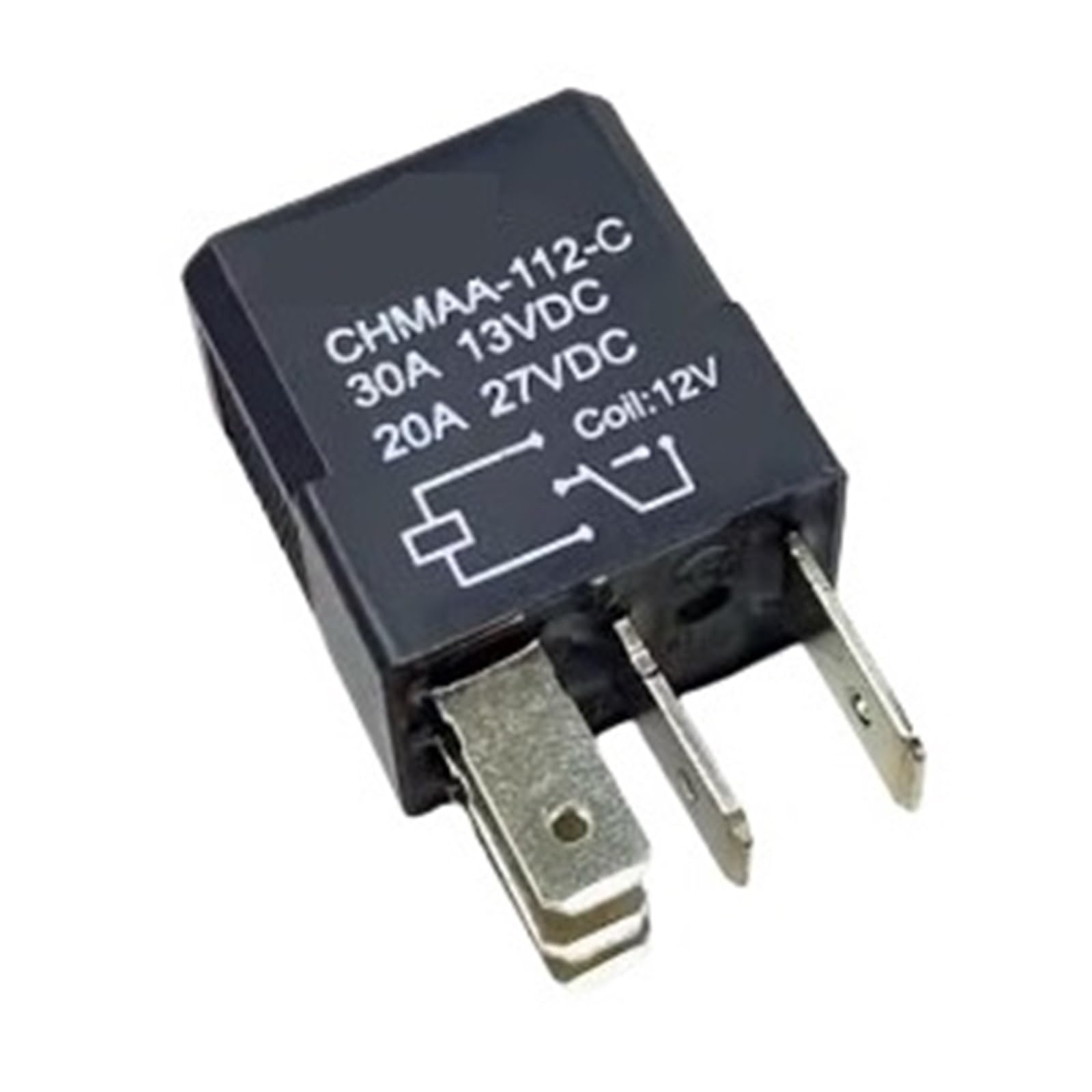 Relé de 12 V y 30 A de 5 pines CHMAA-112-C interruptor electromagnético coche