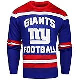 FOCO NFL New York Giants GLOW IN THE DARK Ugly Sweater, X-Large