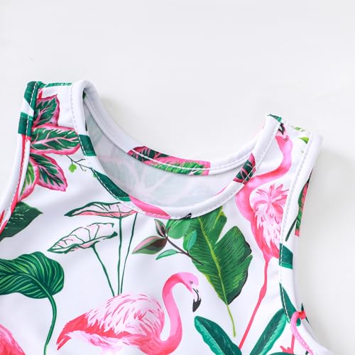 Image of Baby Swimsuit Girl Two Piece Bathing Suit Toddler Girls Summer Beach Ruffle Tankini Swimwear 1-7Y