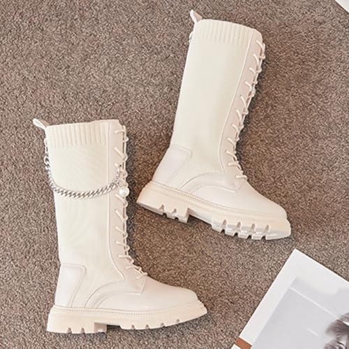 Bottes chaussettes enfants au design élégant à chaîne mode