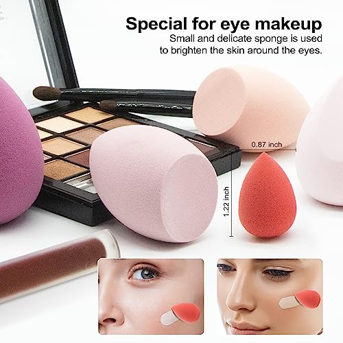 Spugnette Trucco 7 pz, Beauty Blender Multicolore