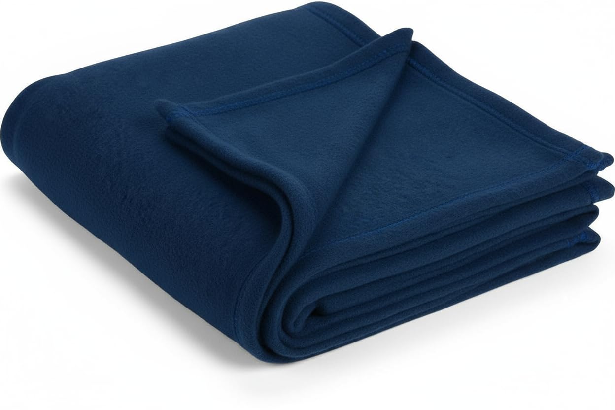Home Stylish Soft Warm Fleece Blanket Throw Microfiber Plush Blanket for Bed, Camping, Traveling (60x90 Inches Blue)-image-48