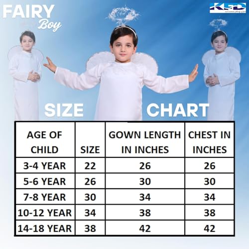 Image of Kaku Fancy Dresses Christmas Costumes for Kids, Nativity Set for Boys & Girls, Christmas Theme Dress - Mother Merry, Shepherd, Wise Men, Priest, Fairy Angel, Prince Costume for Boys & Girls