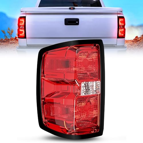 Image of Nilight Taillight Assembly for 2014 2015 2016 2017 2018 2019 Chevy Silverado 1500 2500HD 3500HD 2015-2019 GMC Sierra 3500HD 2019 Silverado 1500LD OE Style Rear Lamp Driver Side