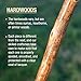 Brazos Rustic Wood Walking Stick, Hardwood, Traditional Style Handle, for Men & Women, Made in The USA, 48