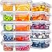 Food Storage Containers with Lids - Divided Lunch Containers (24 Ounce, 10 Pack) Plastic Food Containers with Lids Meal Prep Containers 2 Compartment Plastic Containers with Lids Food Prep Containers
