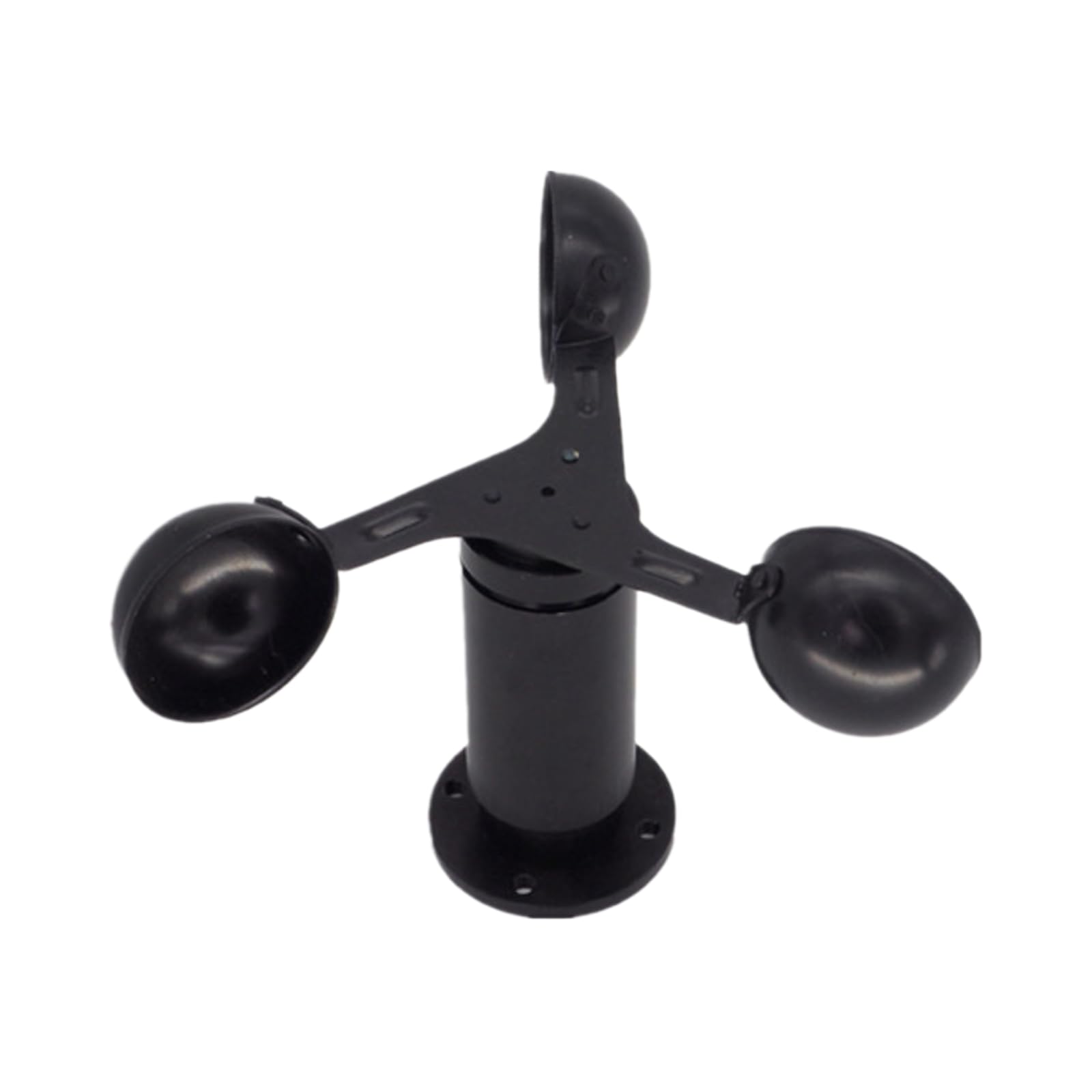 Accesorio de sensor velocidad del viento para anemómetro tres tazas aleación aluminio Y(4-20mA sensor-black)