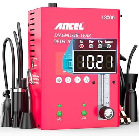 ANCEL (Upgrade Digital S3000 PRO Version L3000 Automotive Smoke Machine with Built-in Air Pump and Digital Pressure Gauge. Upgraded EVAP Smoke Machine Leak Tester for Leaks Test in Vacuum,Fuel, etc. Cover