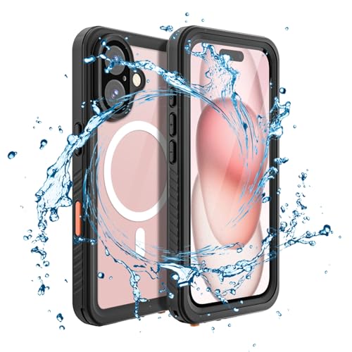JUNENTER �h���P�[�X �d�b 16 Pro Max/16 Pro/16 Plus/16 �p�AMagSafe IP68 �F��A�b�v�O���[�h�ƌ݊������� �S�g�ϏՌ��������S���N���A�P�[�X�A16 Pro Max
