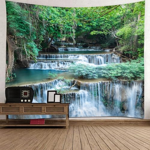Tenture murale paysage forêt pour créer un coin lecture apaisant chambre enfant