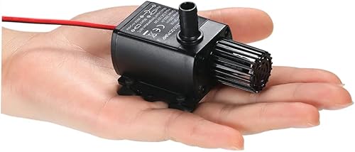 Decdeal Water Pump Aquarium, Submersible Water Pump, DC 12V 5W, Mini quiet Pump for Pond Aquarium Fish Tank, 280L/H, Lift 300cm