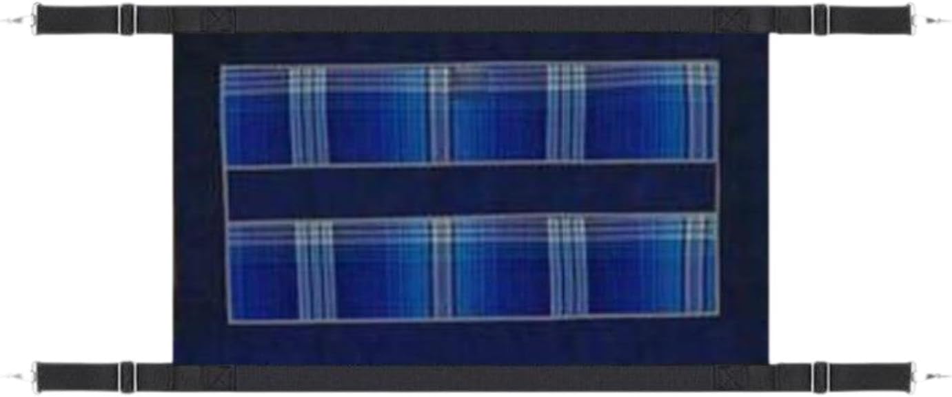 Horses Stall Guard Barn Guard Keep Horses Securely in Stall Easy Install for Cows Pet Stable Supplies with Adjustable Straps, Blue