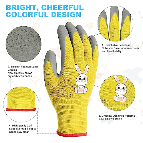 OSDUE 3 works of Gardening Gloves, Kids Safety Work Gloves - Image 3