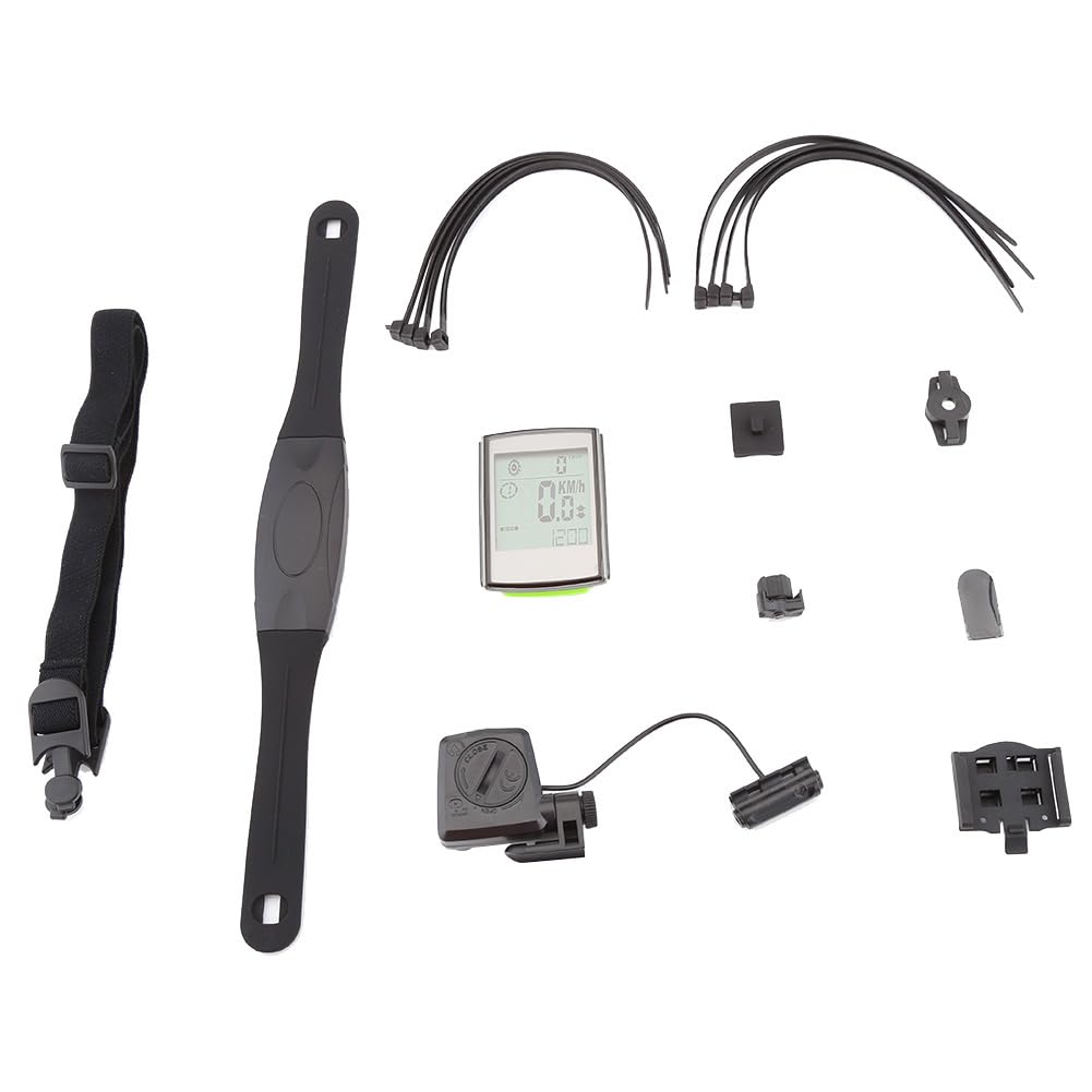 Computer da bicicletta impermeabile MAPHRWZ Premium, per gli amanti della guida, leggero, resistente, con cardiofrequenzimetro, velocità, distanza, visualizzazione del tempo
