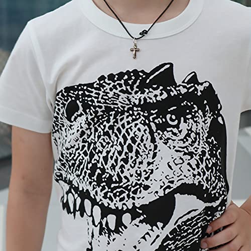 Image of Toddler Boy Clothes Cartoon Cotton Summer Short Sleeve T-Shirt and Shorts Kids Outfit Set 2-7 Year